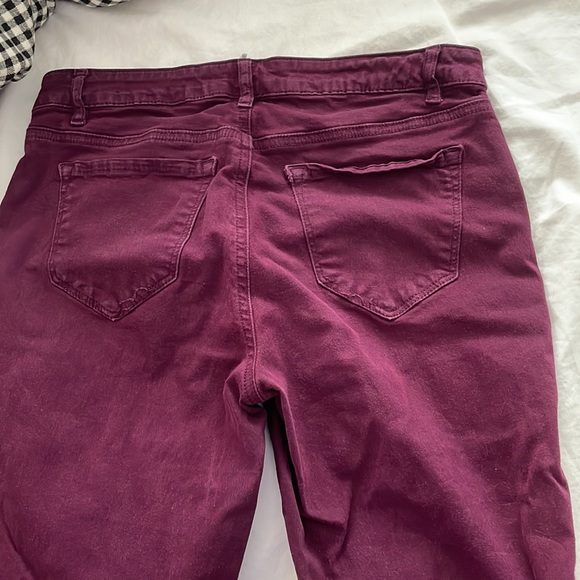 Refuge Maroon jeggings - Picture 5 of 9